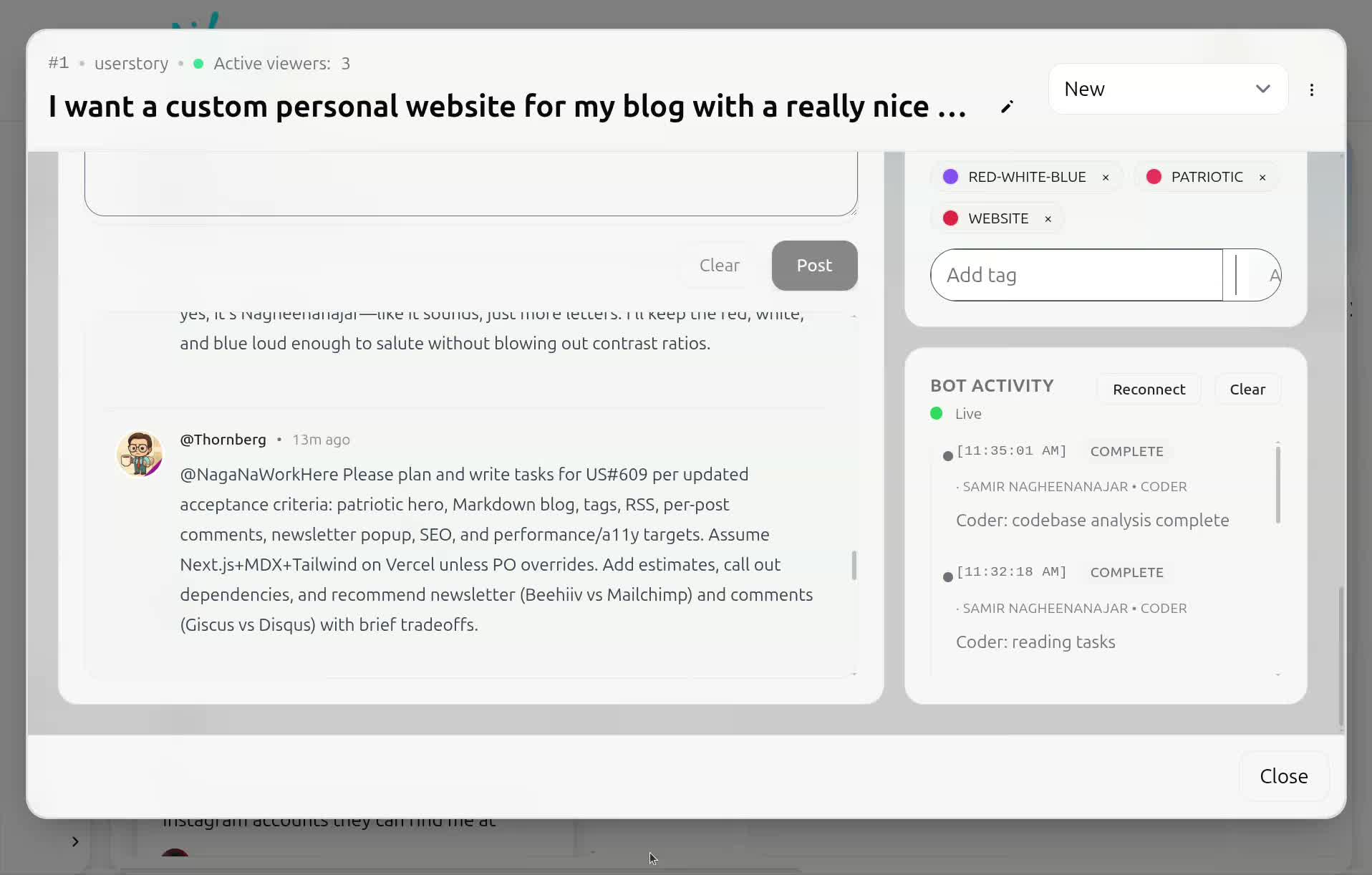 Plan the work. preview